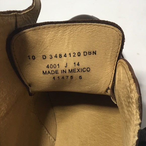 Frye Men’s Brown Leather Double Monk Strap Shoes Size 10D - Picture 9 of 9